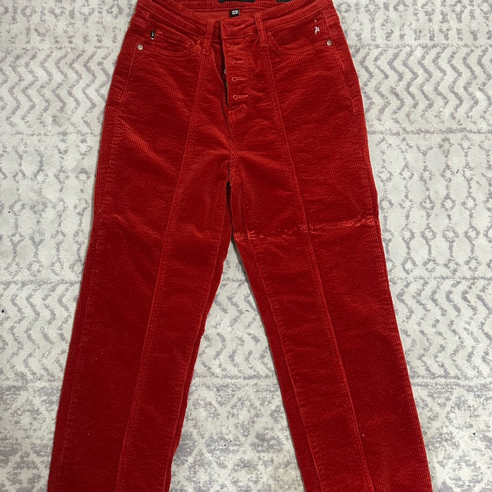Judy Blue Red Corduroy Pants